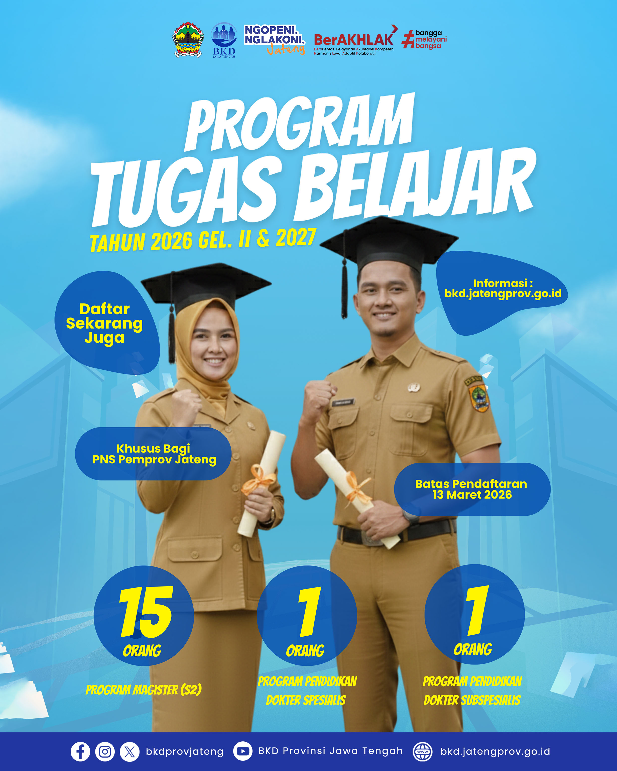 Program Tugas Belajar Tahun Anggaran 2026 Gelombang II dan Tahun Anggaran 2027