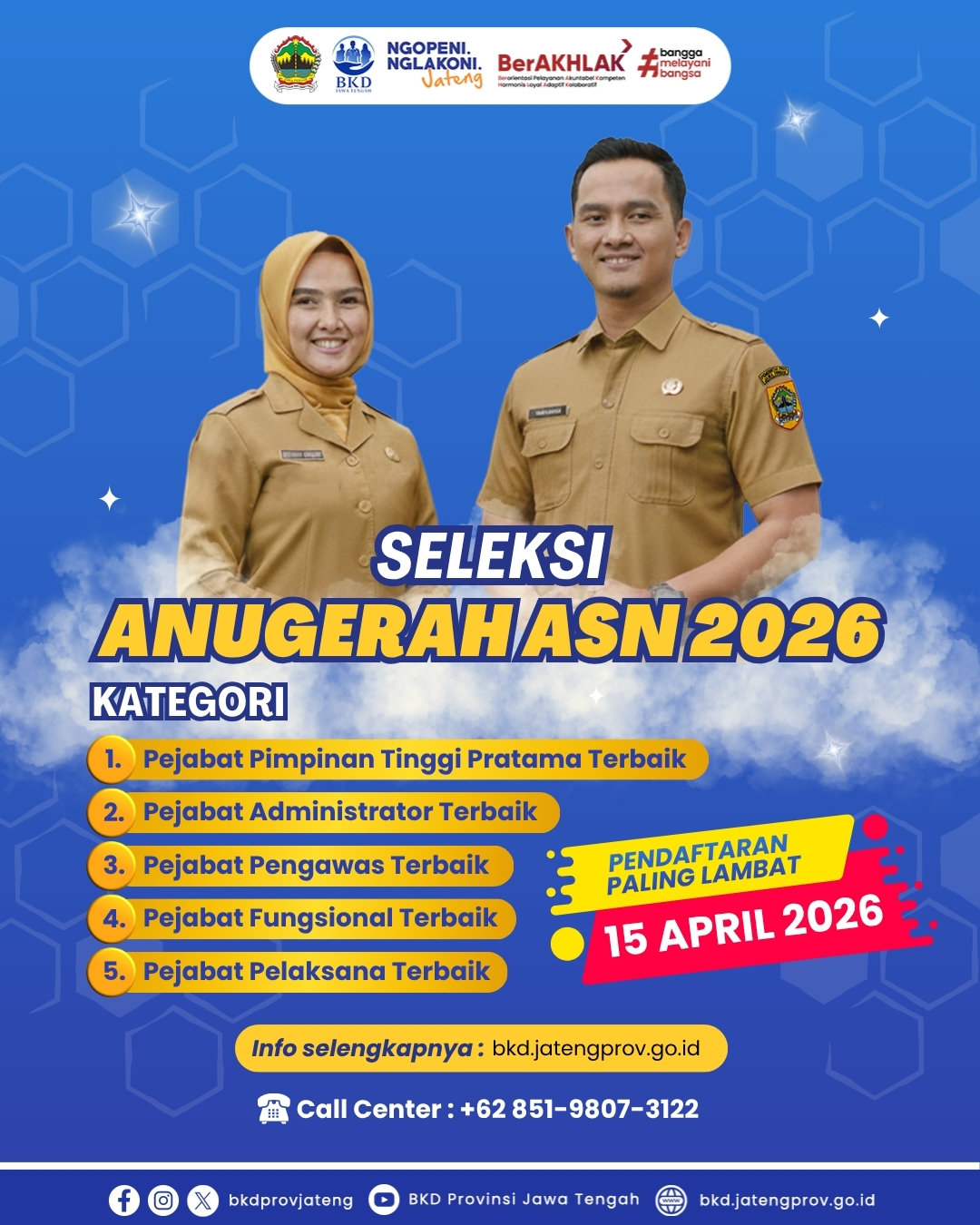 Seleksi Anugerah ASN 2026 Pemprov Jateng