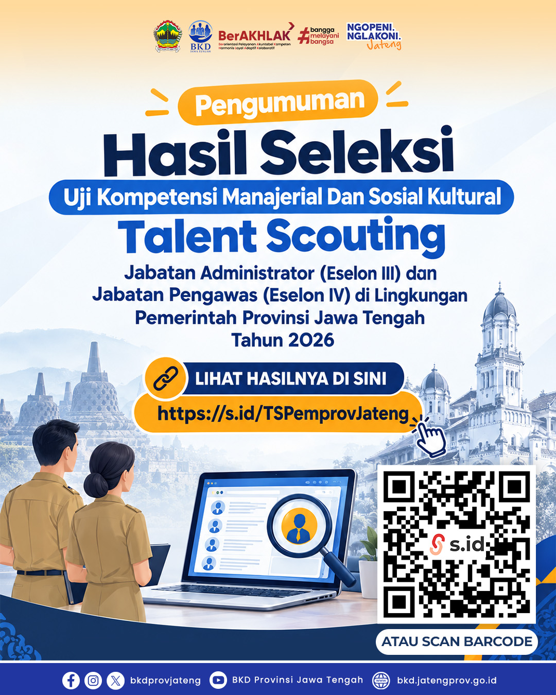 Hasil Seleksi Uji Kompetensi Manajerial dan Sosial Kultural Talent Scouting
