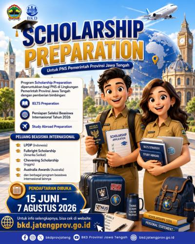 Scholarship Preparation Tahun Pemprov Jateng TA. 2026 Resmi Dibuka!